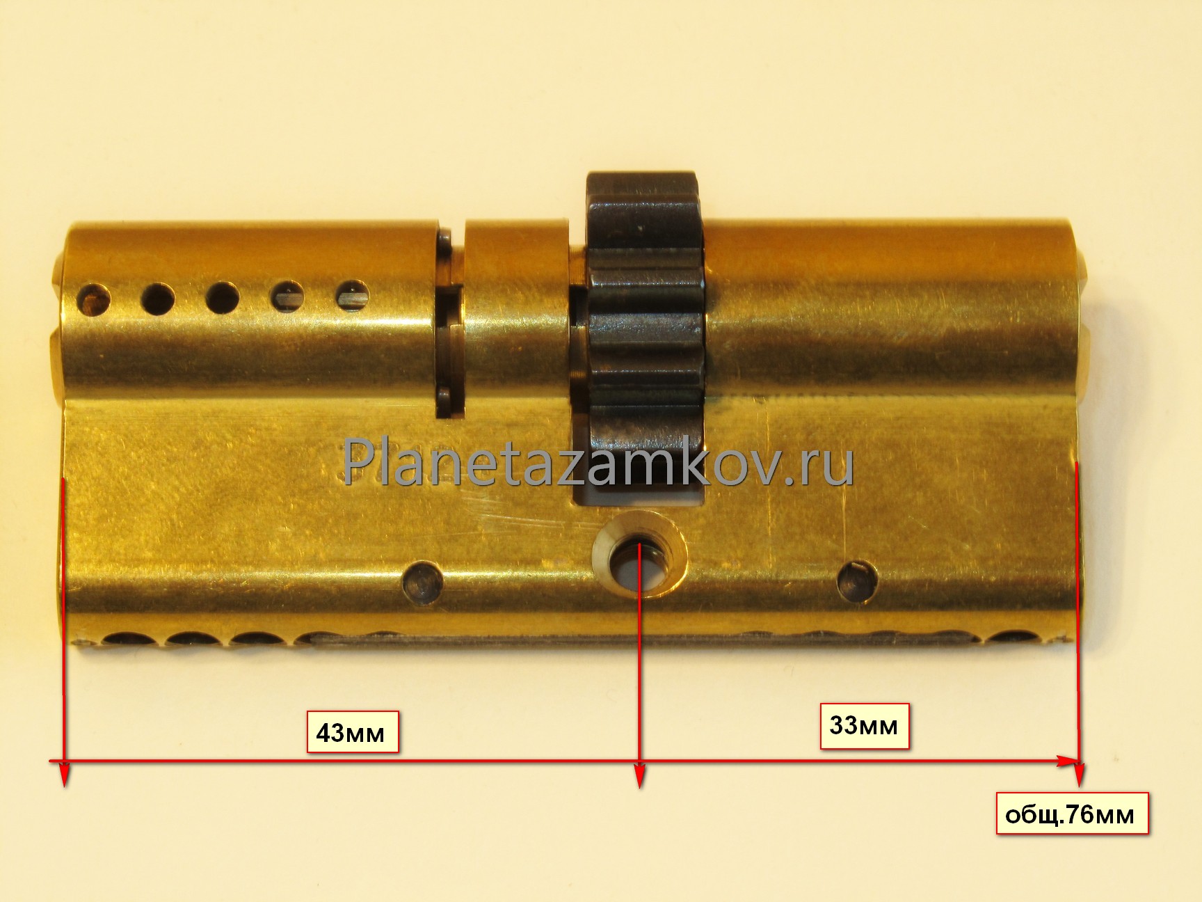 Mul t lock Interactive (цилиндр,личинка) 43х33=76мм ключ/ключ